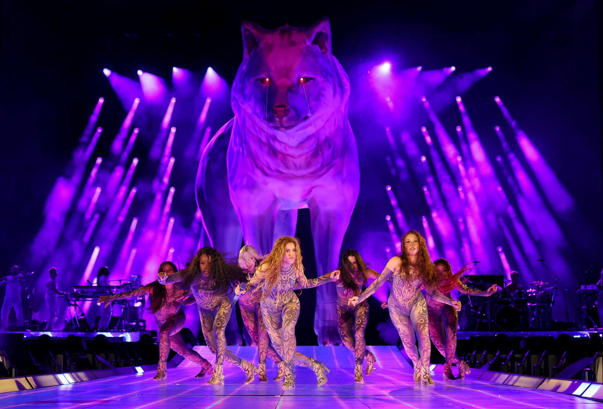 Shakira performing live on stage at a concert – Shakira Tickets + Travel