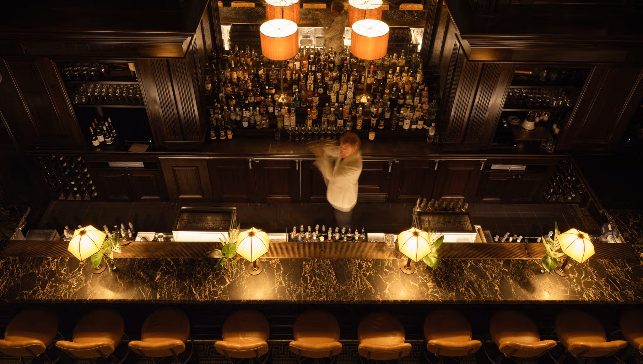 Welcome drink in the cozy atmosphere of the "Little Ned"