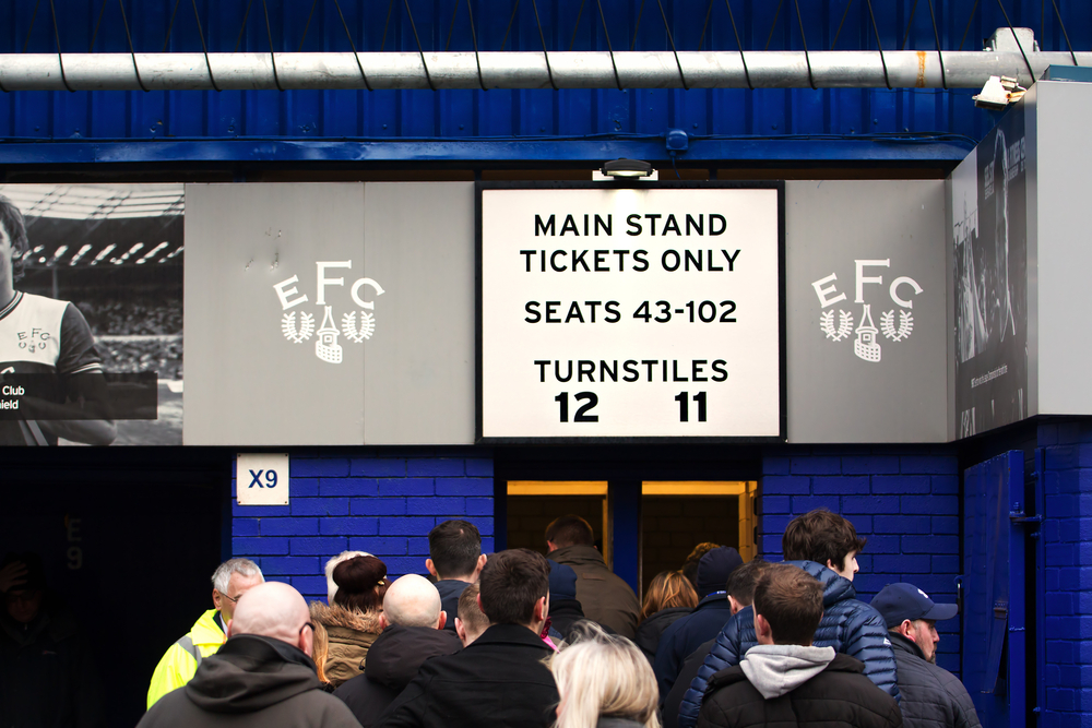 Turnstiles Goodison Park Everton FC