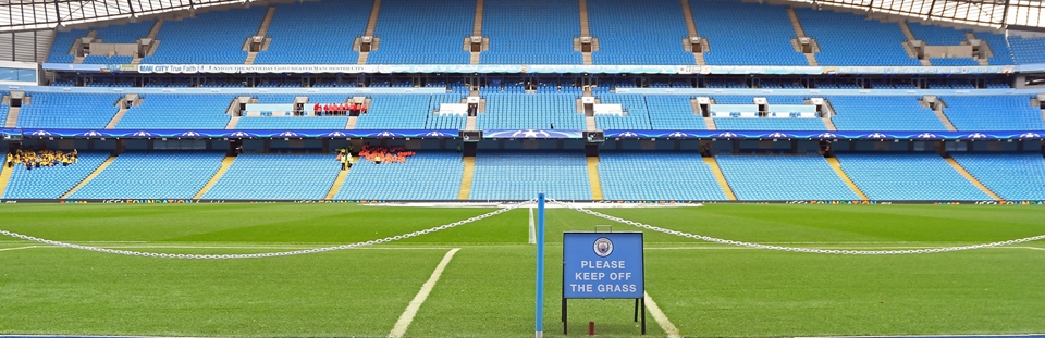 Manchester City Etihad Stadium empty