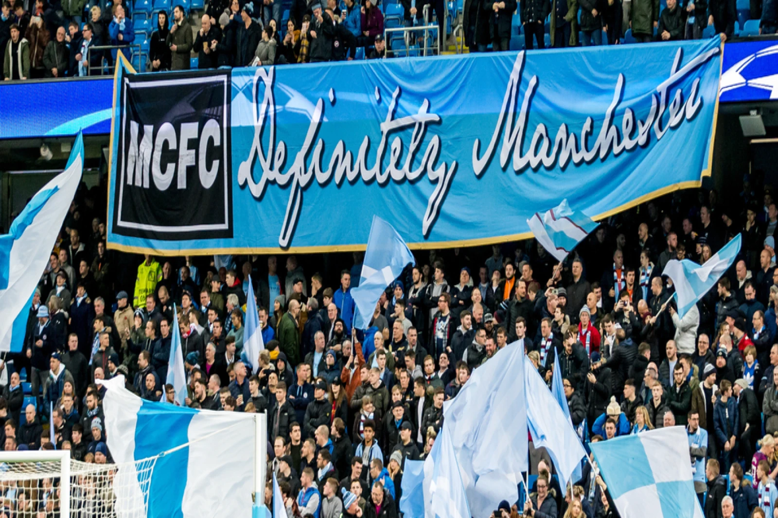 Manchester City banner Oasis style