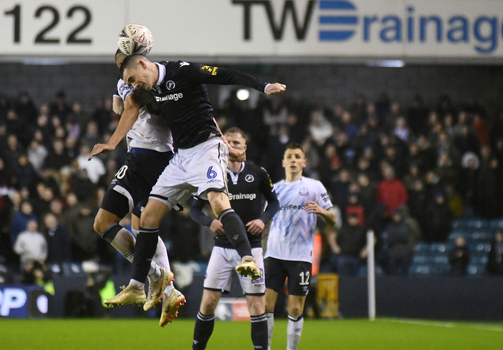 Spielszene FA Cup Millwall FC vs Everton in London