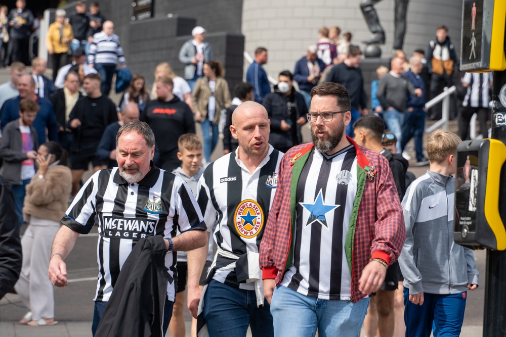 NUFC Fans leaving St James Park after Liverpool Game 30 Apr 22 