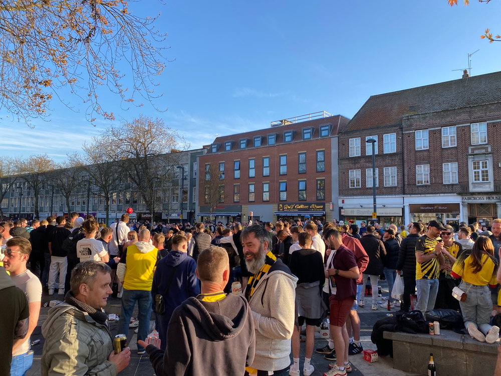 FC Watford Fans feiern Aufstieg in die Premier League