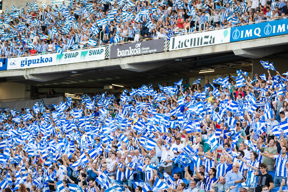 Anoeta Stadium with Real Sociedad fans