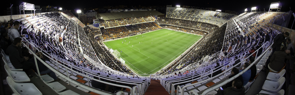 Mestalla stadium empty